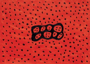 Eight Red Holes with Dots 2010