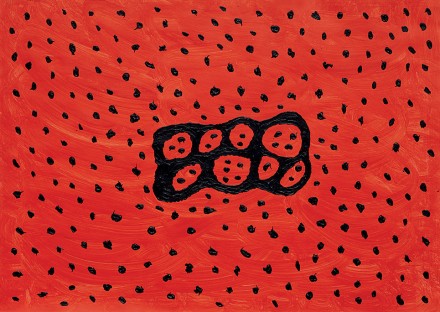Eight Red Holes with Dots 2010