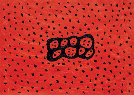 Eight Red Holes with Dots 2010