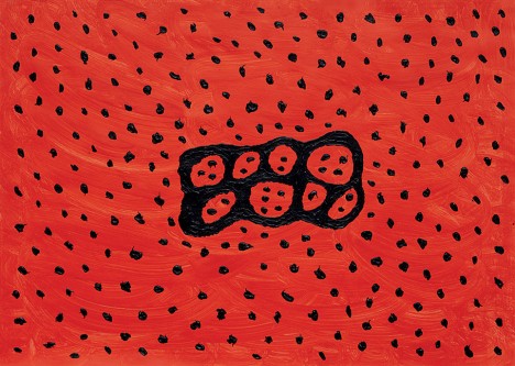 Eight Red Holes with Dots 2010