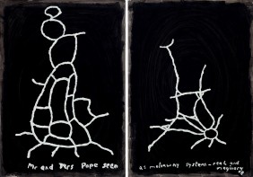 Mr and Mrs Pope seen as the motorway system real and imaginary 2008