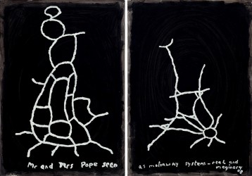 Mr and Mrs Pope seen as the motorway system real and imaginary 2008