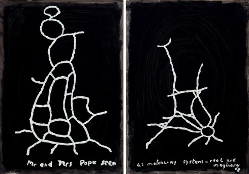 Mr and Mrs Pope seen as the motorway system real and imaginary 2008