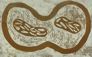 Gold and White Shapes 1985