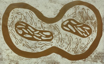 Gold and White Shapes 1985