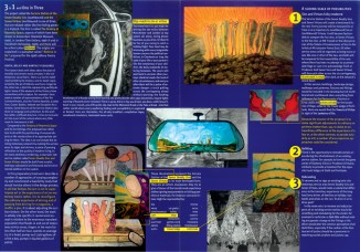 Motorway Service Station of the Seven Deadly Sins and Seven Virtues Plasticised Menu Card 1998
