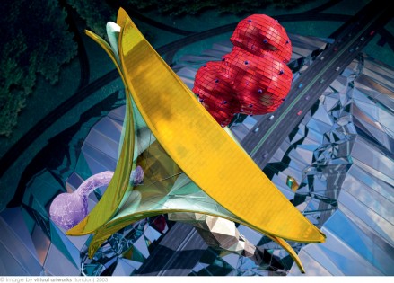 Motorway Service Station of the Seven Deadly Sins and Seven Virtues (exterior and from above) 2003